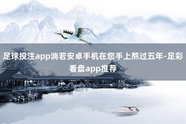 足球投注app淌若安卓手机在您手上熬过五年-足彩看盘app推荐