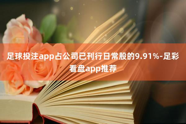 足球投注app占公司已刊行日常股的9.91%-足彩看盘app推荐