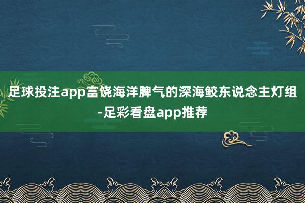 足球投注app富饶海洋脾气的深海鲛东说念主灯组-足彩看盘app推荐